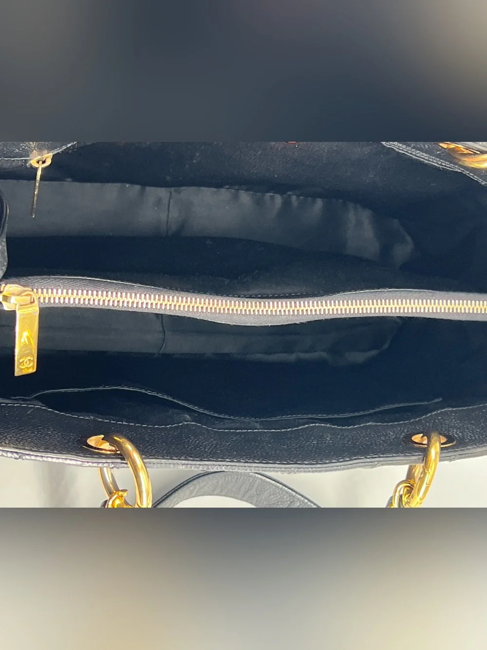 Chanel Grand Shopping Tote GST Caviar Quilted Shoulder Bag